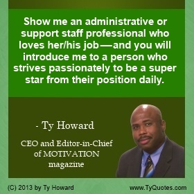 Administrative Professionals Motivational Speaker & Trainer in Baltimore Maryland DC Virginia Ty Howard