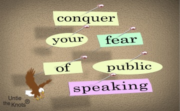 Untie the Knots of Your Public Speaking Jitters Fear Nervousness Anxiety Article by Ty Howard